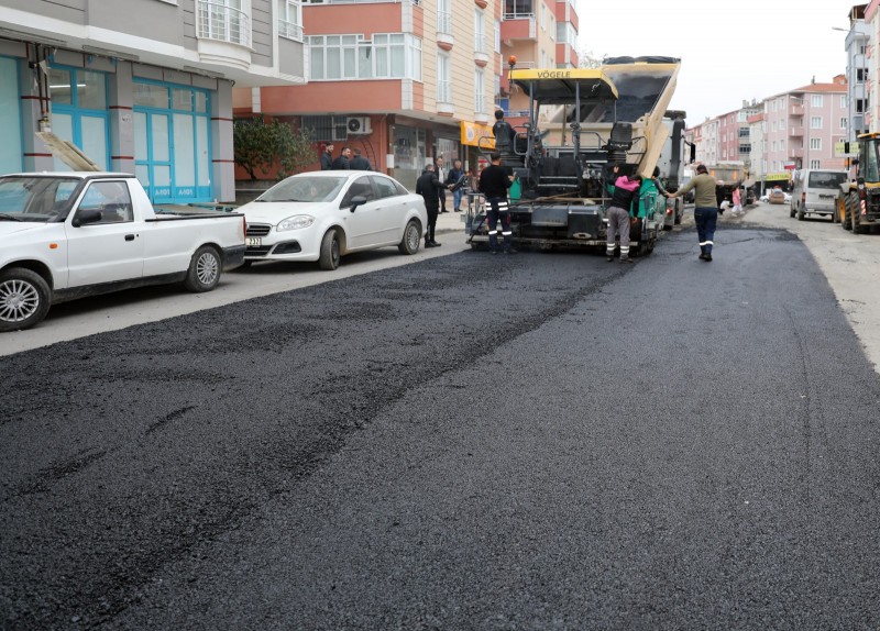 Kosvalı Sokak asfaltlandı