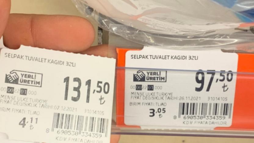 Tuvalet kağıdı yüzde 40 zamlandı: 131 lirayı aştı