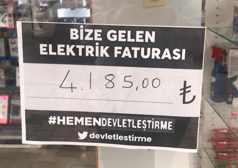 Fatura soygununa karşı imza kampanyası başlatıldı