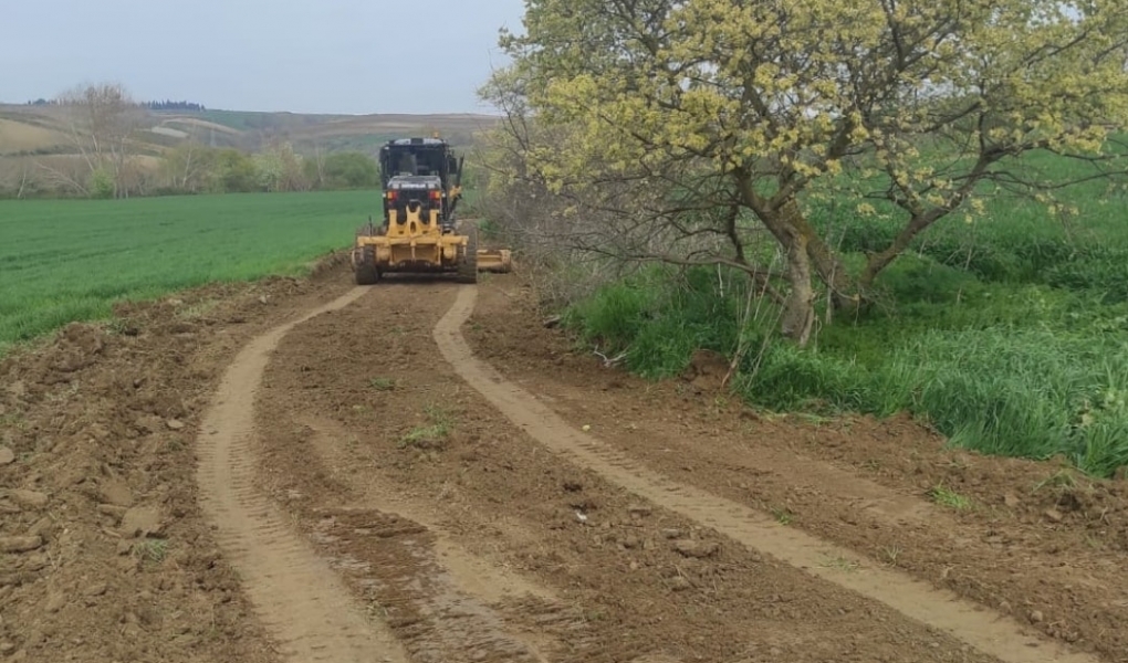 Tarla yolları hasat zamanına hazırlanıyor