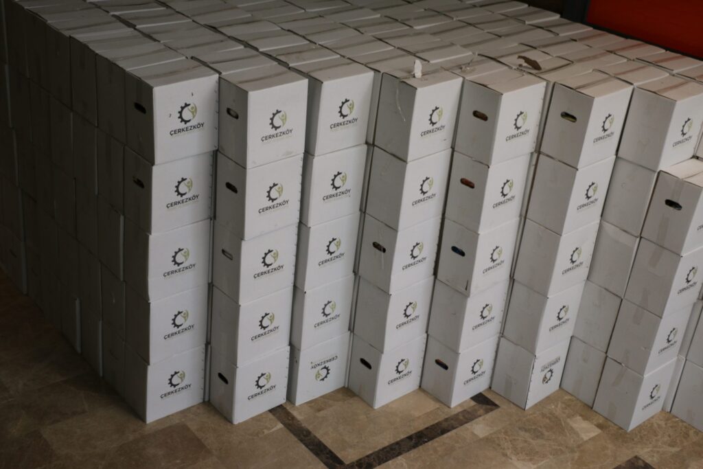 ÇTSO’dan 1500 adet erzak kolisi