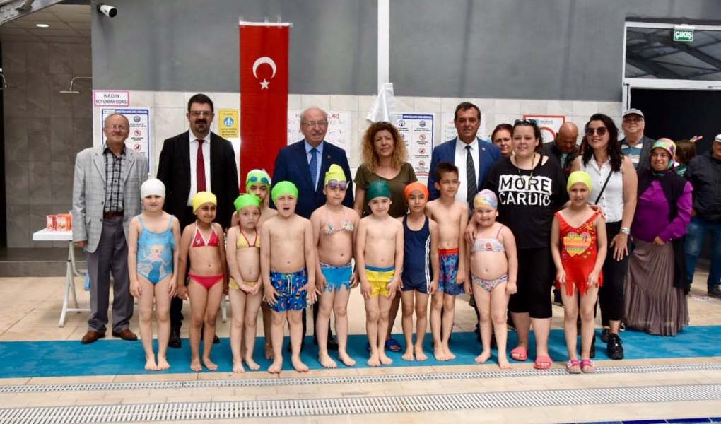 Havuzun yeni sezon açılışı yapıldı