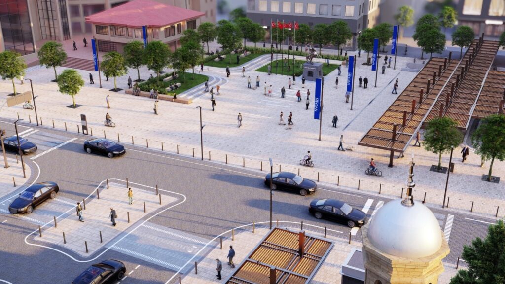 Cumhuriyet Meydanı’nda düzenlemeler başladı