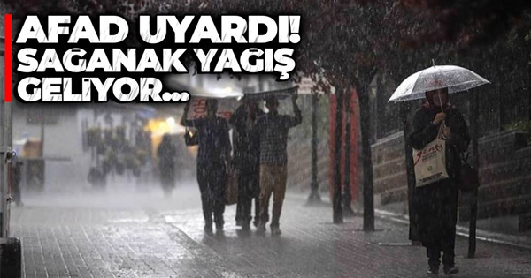 AFAD, Tekirdağ için “sel” uyarısı yaptı