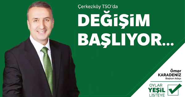 Ömer Karadeniz yeşil listeyle seçime girecek