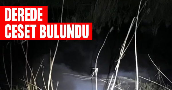 Derede erkek cesedi bulundu