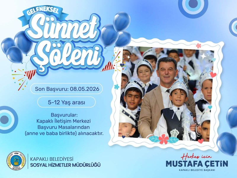 Kapaklı’da Geleneksel Sünnet Şöleni kayıtları başladı