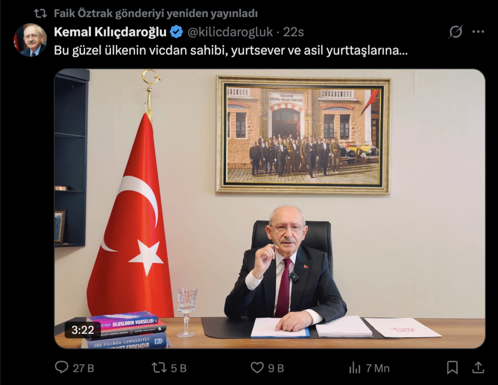 Öztrak, Kılıçdaroğlu’nun tepki çeken videosunu paylaştı